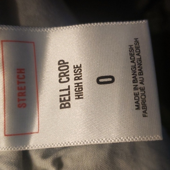 Express high waist button hem cropped flair stretch jeans - Picture 9 of 9